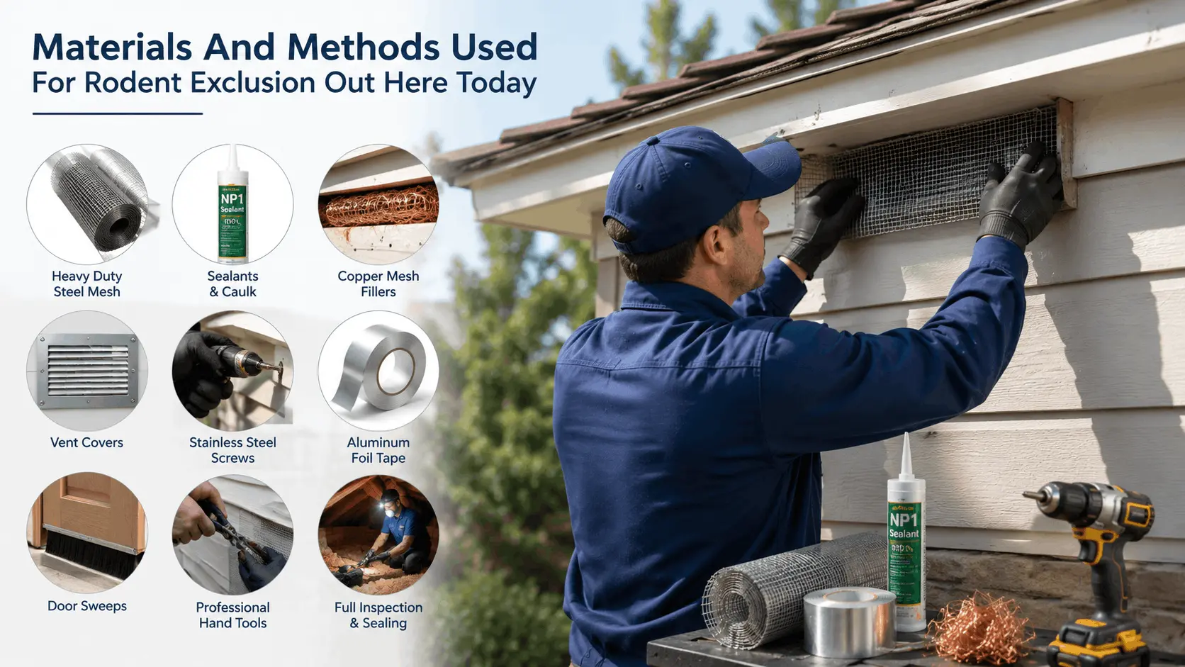 Rodent Proofing And Exclusion services 1 top rated quipments are used in rodent proofing and exclusion