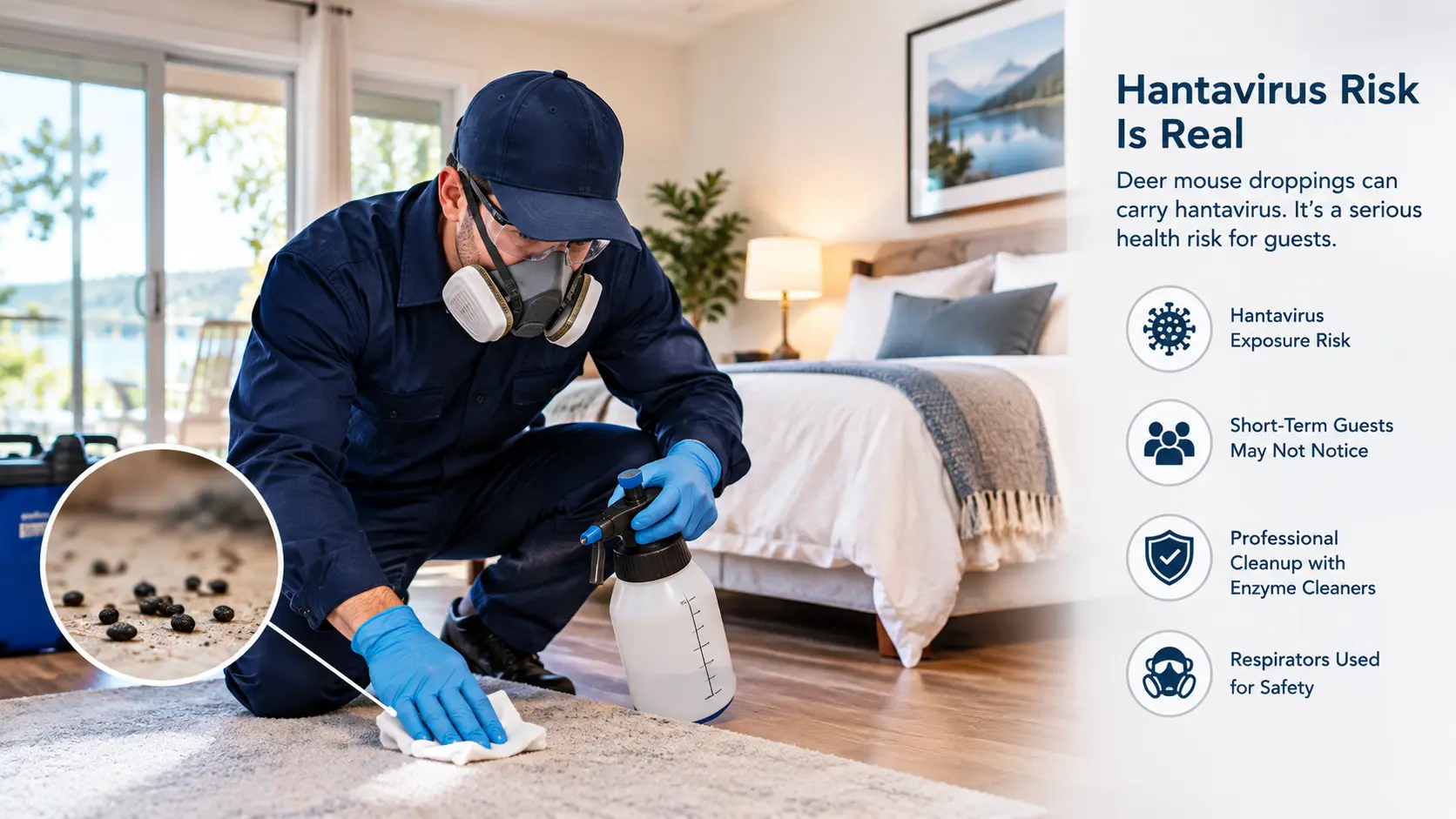 Rodent control for airbnb in USA Provides services 